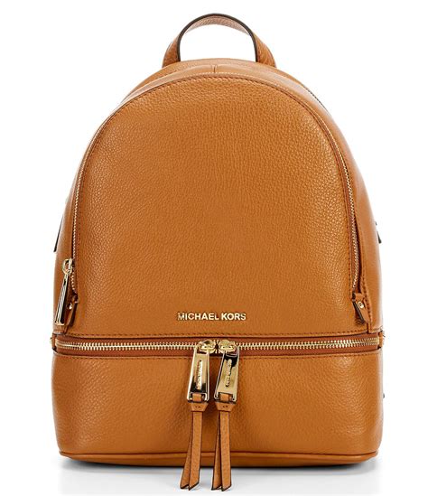 michael michael kors rhea zip medium leather backpack|Michael Kors rhea zip bag.